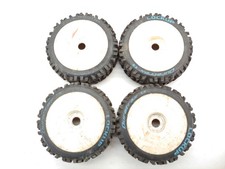 4x Duratrax Lockup 1/8 Buggy Tires on 17mm Hex Wheels Arrma Typhon Losi Tekno