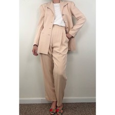 Vintage Dana Buchman Pastel Pink Silk Pantsuit
