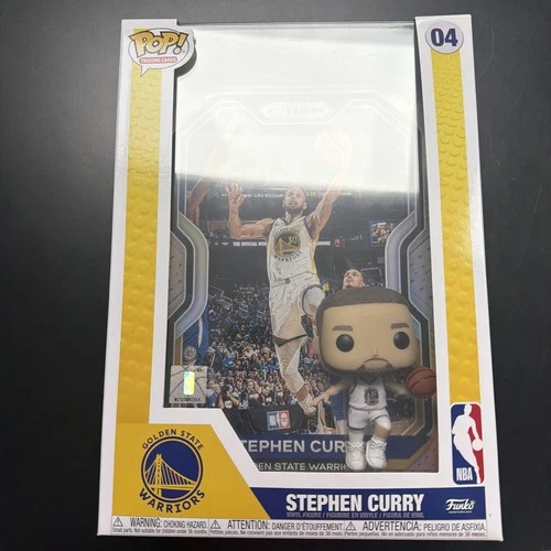 NEW Stephen Steph Curry #04 Funko Pop! Panini NBA Prizm Card Golden State