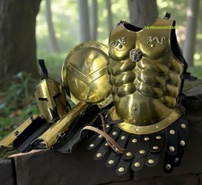 Spartan Warrior Armor Set   Authentic Gladiator Costume, Halloween Cosplay, Larp
