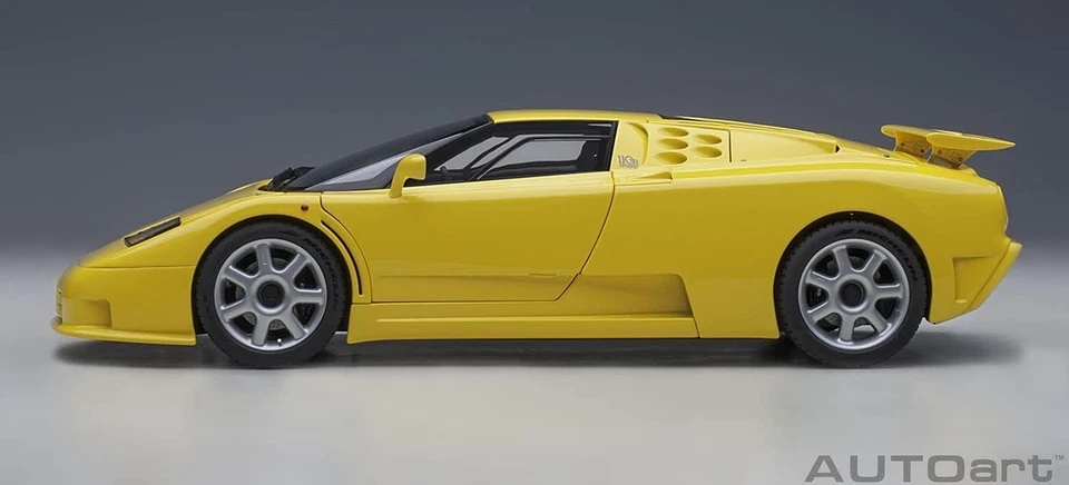 AUTOart 1/18 Bugatti EB110 SS Yellow 1992 Die-cast Model Car 70918 Sports Car - Image 3 of 4