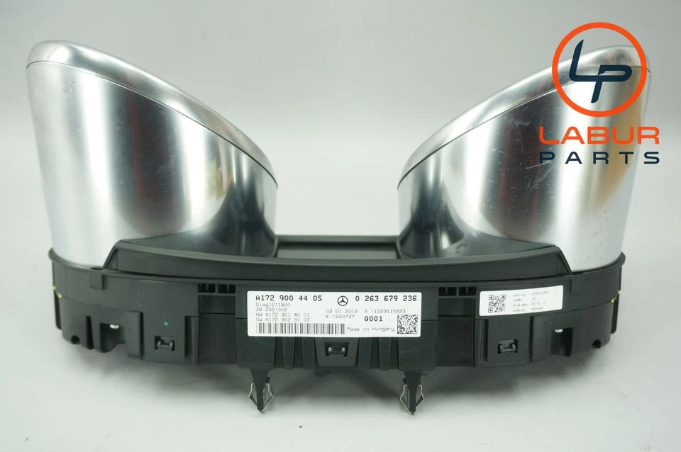 R172 2012 Mercedes SLK Class Speedometer Instrument Cluster Gauge 124K C1557 - Image 4 of 4