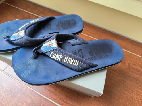 Camp David Herren Schuhe Badelatschen Gr. 42 Beach Slipper Navy