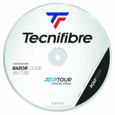 Tecnifibre RAZOR CODE Tennis String - 1.30mm/16G - 200m Reel - White