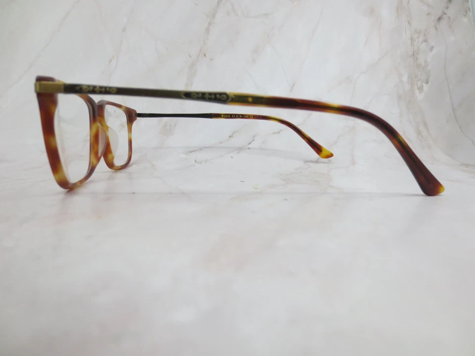 Montura de gafas Trussardi Mod 12935 unisex marrón tortuga borde completo 53-18-140 Foto 3 de 4