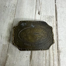 Southern Comfort Under Your Belt Advertisement Bergamot Brass Works Belt Buckle