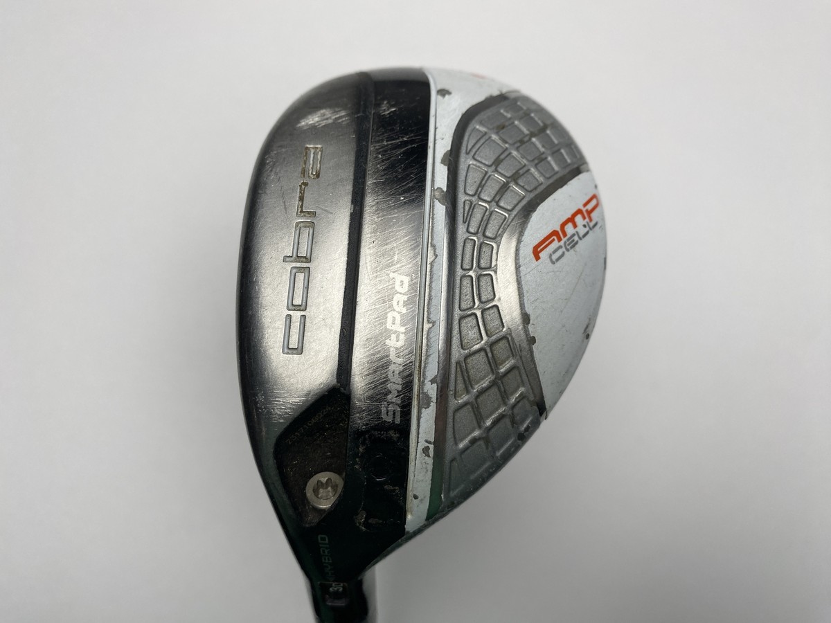 【美品】コブラ AMP CELL 3H 4H ハイブリッド 純正カーボンS Cobra AMP Cell Silver 3-4 Hybrid 19* Fujikura EXS Regular Graphite