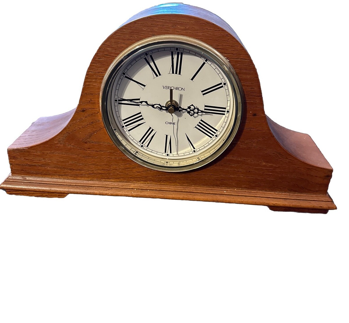 VERICHRON Westminster Chime Camelback Mantle Shelf Clock~ Model 700778
