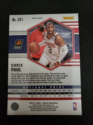 Chris Paul #251 Orange Reactive SP National Pride 2020-21 Panini