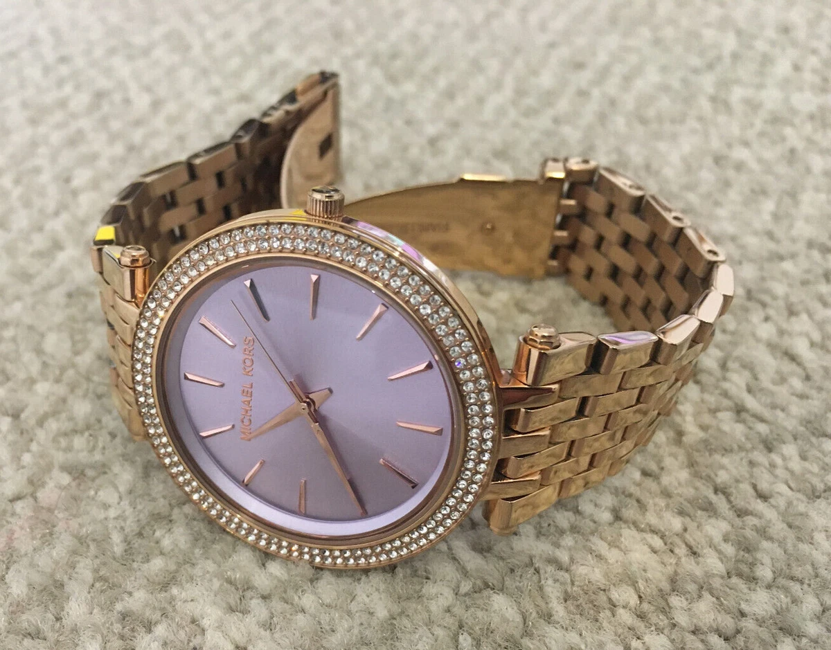 Purple michael kors watch clearance