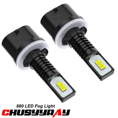 2PCS LED 880 Fog Light Bulbs For Ford Thunderbird 1990-1997 White High Power