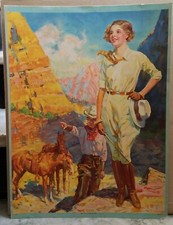 **Vintage THE GIRL OF THE GOLDEN WEST Poster**