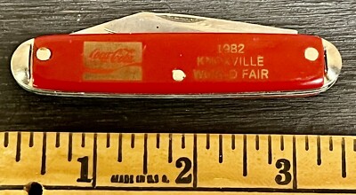 Vintage 1982 Red Coca Cola Knoxville Tennessee World's Fair Pocket