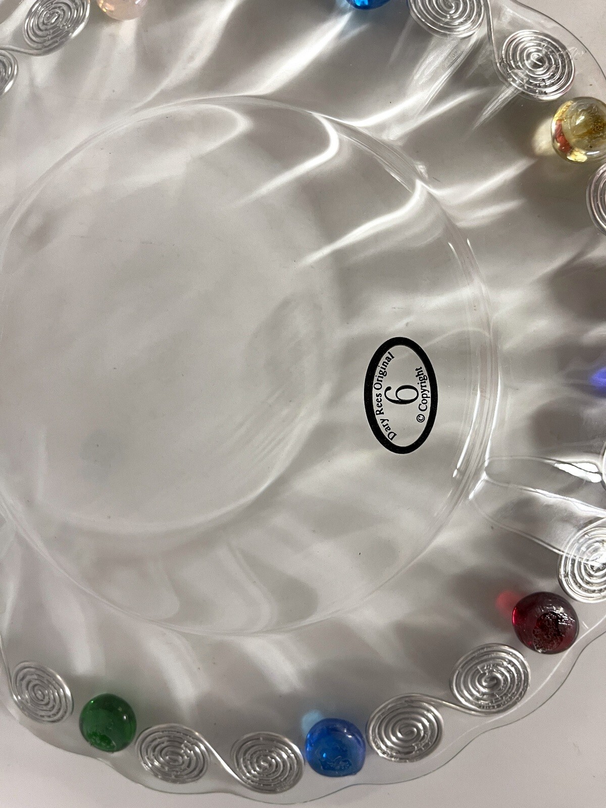 Dary Rees Original Glass Clear Salad Plate 8 1/2