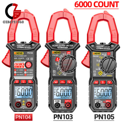 ANENG Digital Clamp Meter AC/DC Volt Multimeter 6000 Counts Voltmeter Auto Range