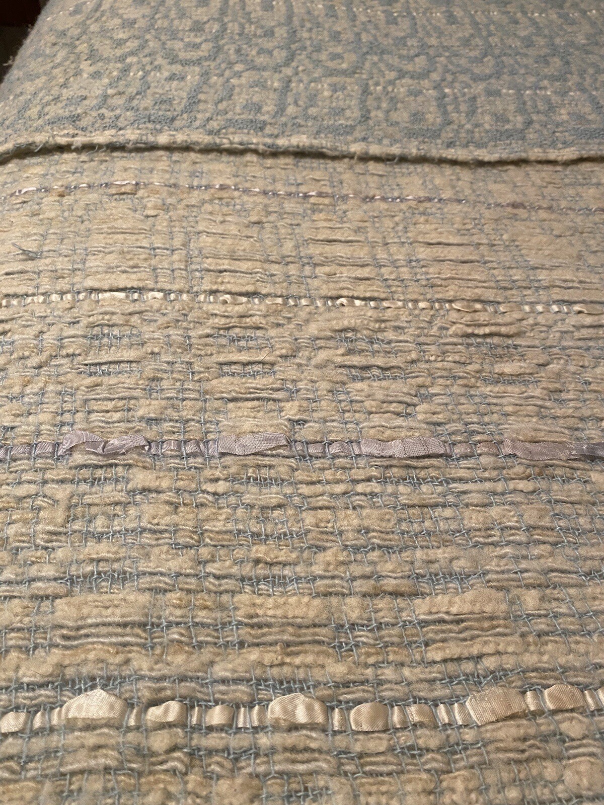 Tapestries Ireland Ltd. Hand Woven Rare King Size Blanket ,Wool , Silk