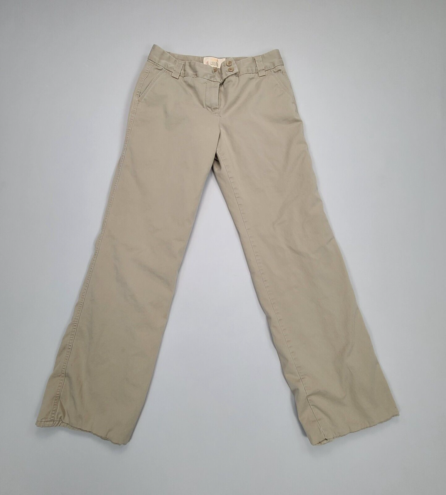 J Crew Pants Womens 10 Brown Khaki Chino Casual Comfort Outdoors Ladies