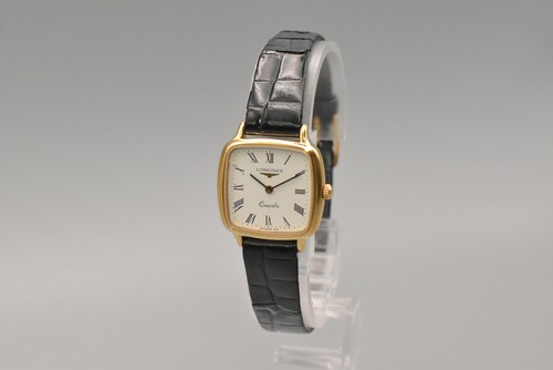 Vintage Longines 153.7018 Roman Gold White Dial Quartz Woman's Watch JAPAN - Picture 3 of 14
