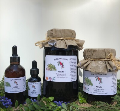Alfalfa (Medicago sativa, Lucerne) Tincture Herb Extract Double Extraction