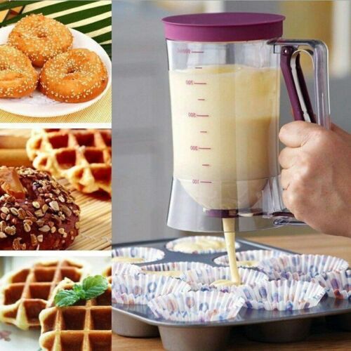 900ml Batter Dispenser DIY Muffin Cupcake Pancake Kitchen Measuring Baking Tools - Picture 12 of 12