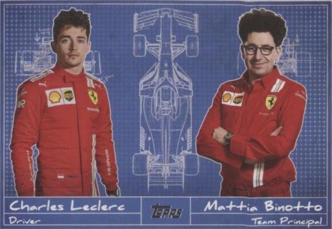 2021 Topps Formula 1 - Charles Leclerc Mattia Binotto #D-3 - 1 of 1