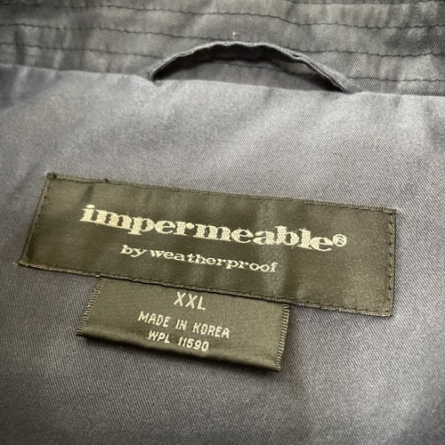 Impermeable por Impermeable Azul Chaqueta de Bombardero Hombres 2XL Retro Abuelo Bolsillos XXL - Imagen 5 de 17