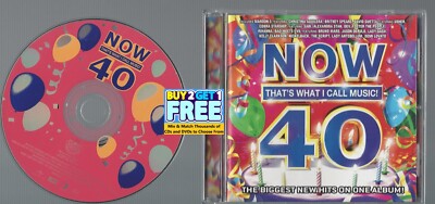 Now 40: That's What I Call Music (CD, 2011) 20 Hits! Disc & Cover