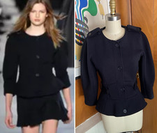 Stella McCartney Wool Jacket Blazer IT 38 US 2 black button Zipper xs
