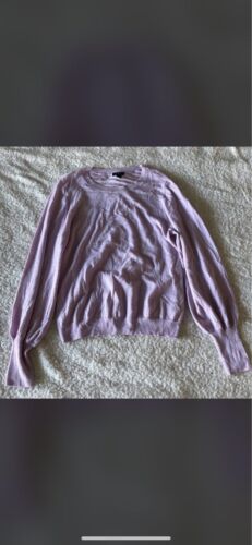 Halogen large purple sweater