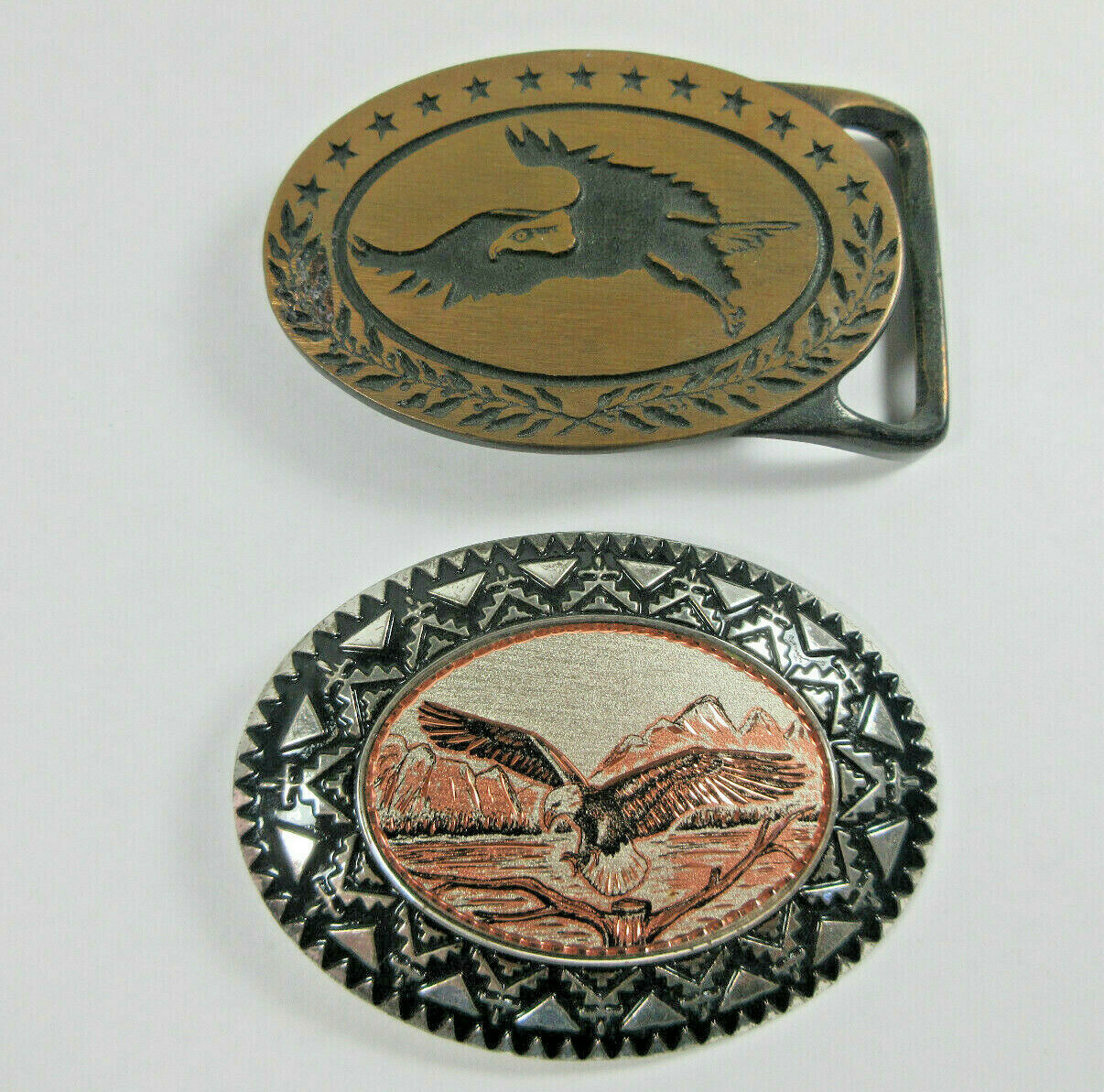 vintage 1975 Tech Ether Guild brass Patriotic Ame… - image 1