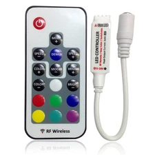 New DC5-24V Mini 17 Keys RF Wireless Remote Controller for RGB LED Strip Light