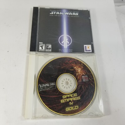 Space Empires IV Gold & Star Wars: Jedi Knight II - Jedi Outcast (PC) Lot of 2x