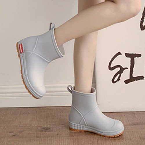 Women Men Wellington Waterproof Rain Boots Womens Mens Casual Outdoor Work - Picture 32 of 63