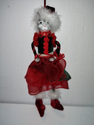 Vintage Dillards Trimmings Porcelain Cat in Red Jester Santa Christmas Dress 12" | eBay Vintage Dillards Trimmings Porcelain Cat in Red Jester Santa Christmas Dress 12" | eBay