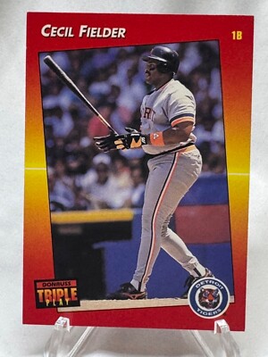 1992 Donruss Triple Play - Cecil Fielder #29 TIGERS