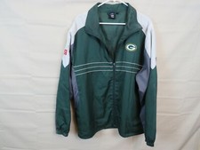 Green Bay Packers Windbreaker Men XL NFL team apparel Vintage