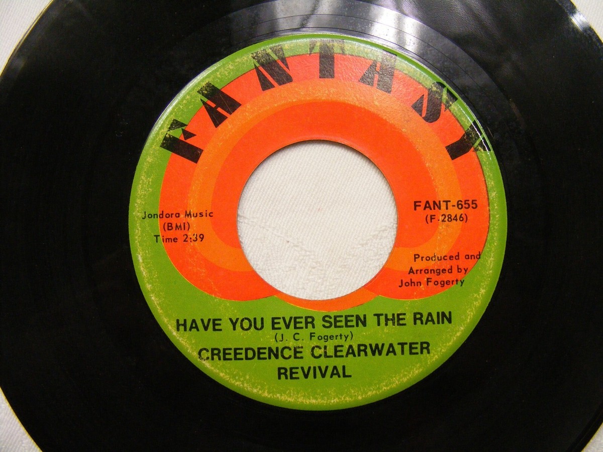 ⭐︎見本盤⭐︎Creedence Clearwater Revival 45回転 Vintage 45 RPM Creedence Clearwater Revival Hey Tonight Fantasy