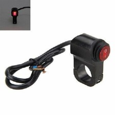 1X Black Motorcycle Waterproof Handlebar Headlight Fog Spot light On Off Switch