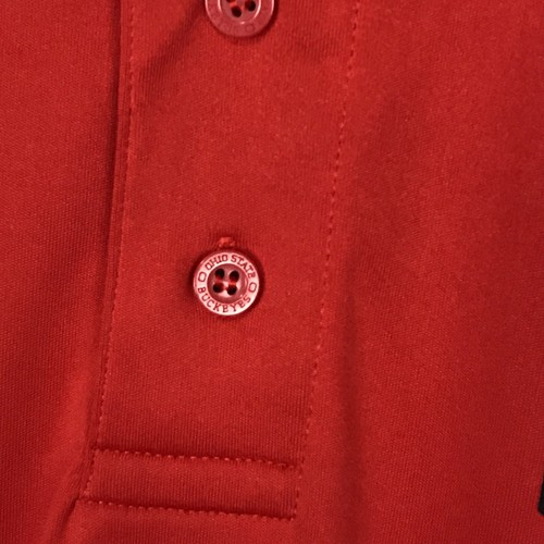 Ohio State Authentic Apparel Mens Large Red Short Sleeve Polo Shirt - Picture 3 of 7