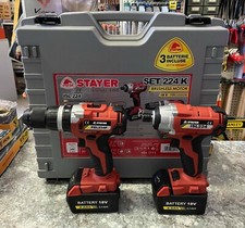 STAYER SET 224 K (TRAPANO AVVITATORE PBL224P E TASSELLATORE ISL224)