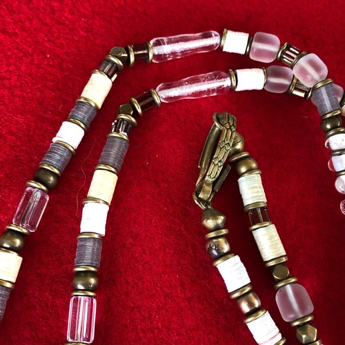VM Victor Mayerhofer Austria Antique Pendant Necklace Tooth Crystal Unique 38" - Picture 10 of 17