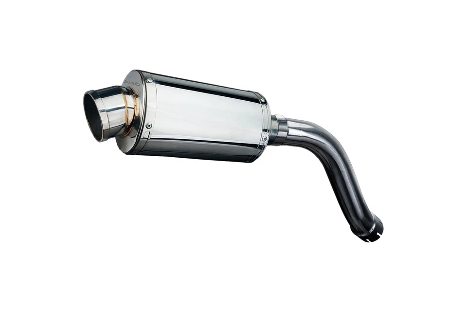 Suzuki SV650 2003-2012 Kit de silenciador de escape de acero inoxidable ovalado de 9" deslizable Foto 2 de 4