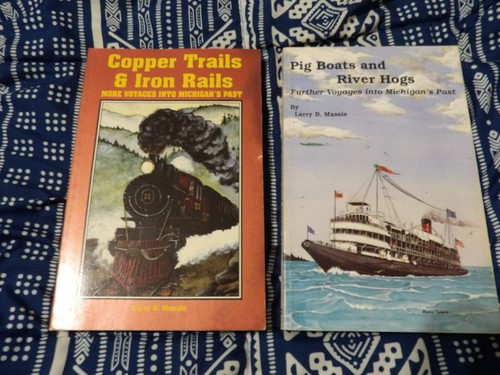 Lot Of 2 Larry Massie Paperbacks Pig Boats And Copper Trails - Picture 1 of 6