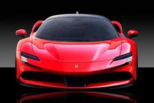 Ferrari SF90 Stradale Car Wall Art Giclee Canvas Print Photo (#291)