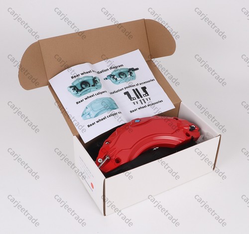 Car Caliper Covers Compatible for Toyota Camry 2019-2024 RAV4 2020-2024 Red - Picture 6 of 8