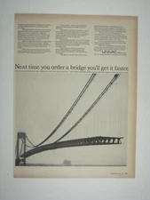 UNIVAC Advertisement Next Time You Order A Bridge 1967 Print