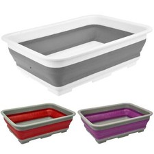 Image of 10 LTR COLLAPSIBLE FOLDING WASH UP BOWLS -RANDOM COLORS