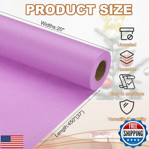 PATIKIL Wrapping Paper, 20" x 450"(37') 70 GSM Craft Paper Roll Kraft Packing - Picture 2 of 5