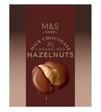 M&S Milk Chocolate Caramelised Hazelnuts 2 Pack Limited Edition - 100g