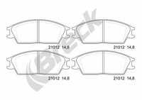 Bremsbelagsatz Scheibenbremse Vorderachse FüR Hyundai Getz Accent II Stufenheck